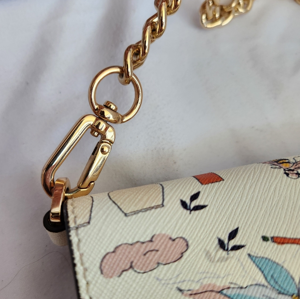 Tory Burch Emerson Poetry Of Things Crossbody Wallet - Picture 8 of 8